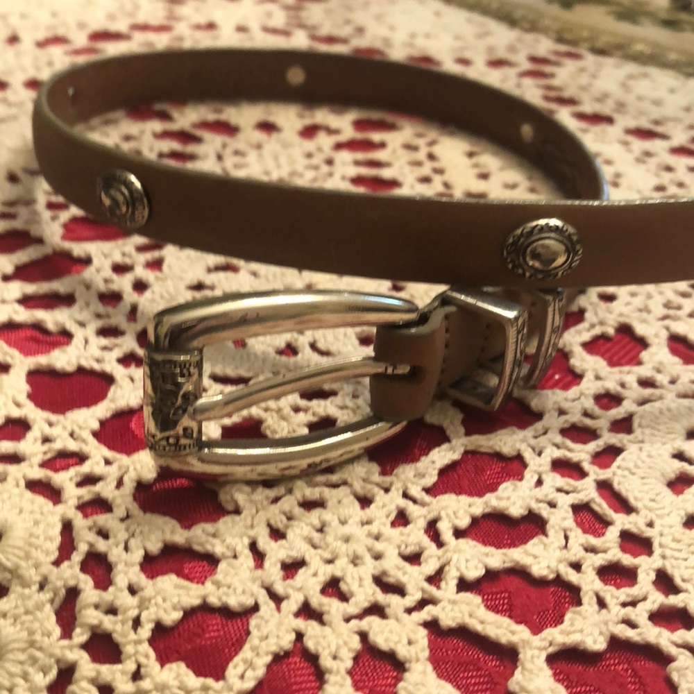 Brighton thin tan belt C3828